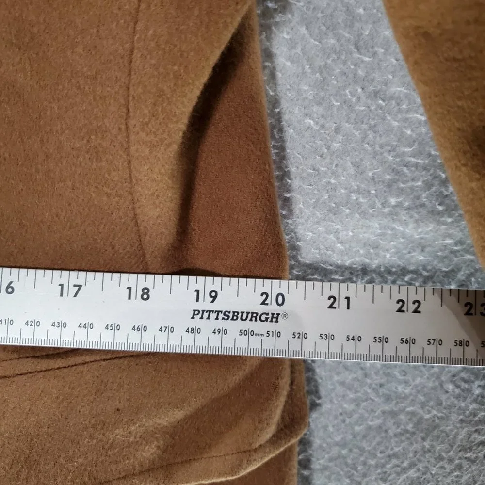Rudy Harris Men Blazer Jacket Medium Brown Camel Hair‎ Button Up Pockets Collar